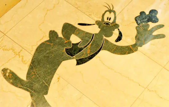 Characters Featured in Marble Floor at Disney's Grand Floridian Resort
