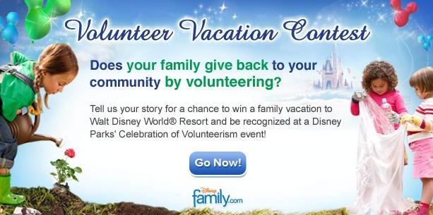 Disney's Volunteer Vacation Contest
