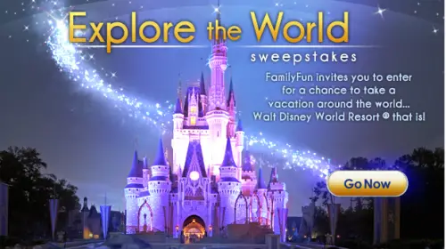 Disney Family Fun sweepstakes offers chance to win a trip to Walt Disney World