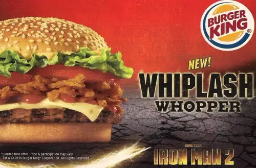 Burger King Launches Marvel's Iron Man "Whiplash" Whopper