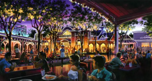 Disney venues close to clear space for dining area