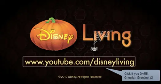 Happy Halloween from Disney Living Contest - Scary Videos Inside!