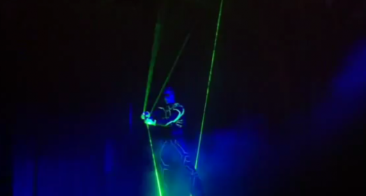 Laserman at Disney California Adventure's New Show ElecTRONica