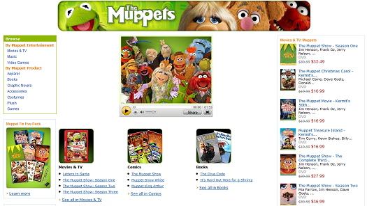 The All New Muppets Store on Amazon