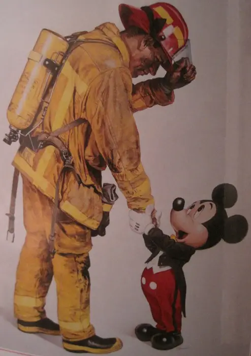 Mickey’s Tribute to Firefighters