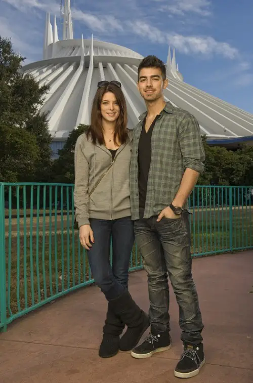 Ashley Greene of Twilight and Joe Jonas visit the Magic Kingdom