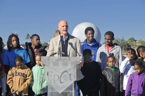Local Children Spend Day at Epcot With Governor-Elect Rick Scott