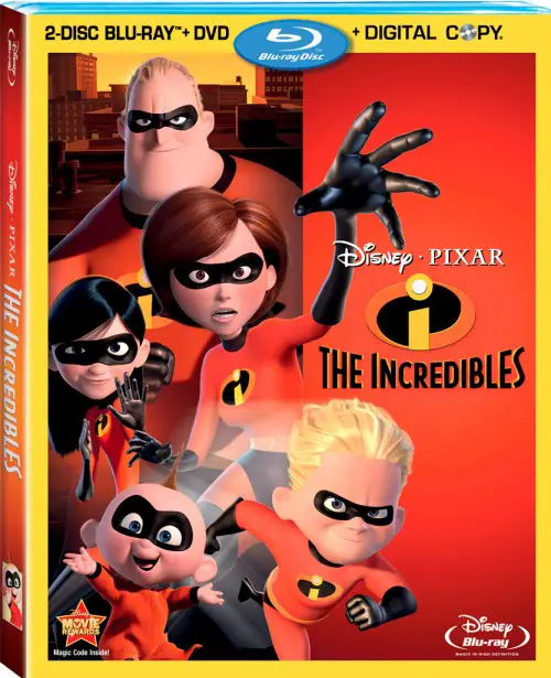 The Incredibles On Bluray/DVD Combo Pack April 12th