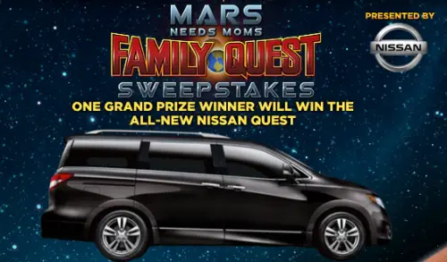 Disney Mars Needs Moms Family Quest Sweepstakes