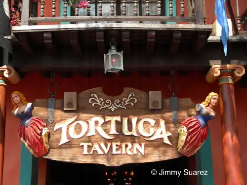 Adventureland's Tortuga Tavern sign, Magic Kingdom