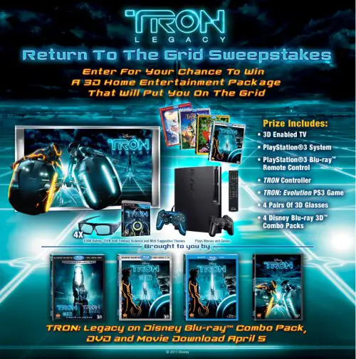 Tron Legacy Return to the Grid Sweepstakes