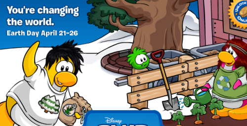 Club Penguin and its players celebrate Earth Day