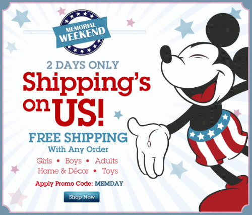 Free Shipping on Your Entire Order at the Disney Store