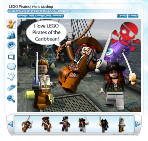 Disney.com/Create Launches the LEGO Pirates of the Caribbean Photo Mashup