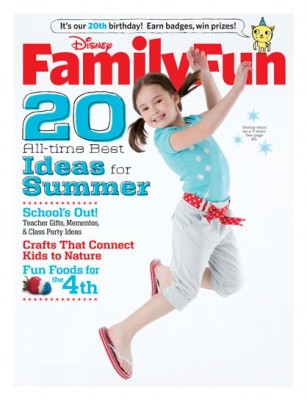 Disney FamilyFun Magazine Launches Innovative 'Badges of Fun' Program with 20th Anniversary June/July Issue