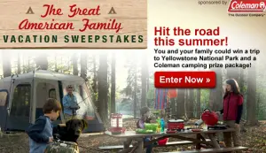 Disney's Great American Family Vacation Sweepstakes