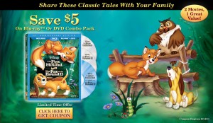 Save $5 on the purchase of The Fox And The Hound 2 Movie Collection on Blu-ray or DVD Combo Pack!