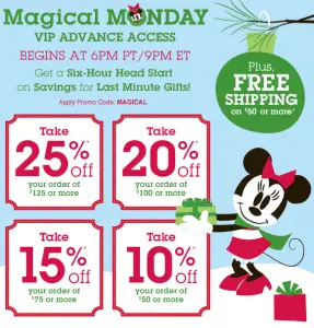Enjoy Magical Monday Savings at the Disney Store