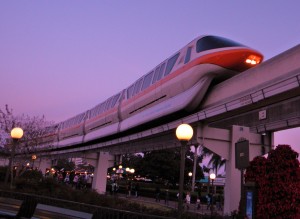 Capturing Disney in Pictures: 8th Day of Christmas Riding the WDW Monorail
