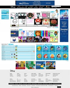 Disney.com Unveils a Brand New Canvas for Create - the Award-Winning Online Artist Community