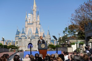 President Obama visits the Magic Kingdom