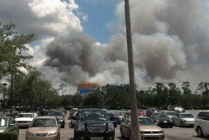 Fire Spreading at Walt Disney World