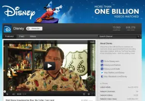 Disney Celebrates its 1-Billionth Video View on YouTube with Exclusive Programming Event
