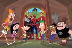 Disney's Phineas and Ferb Pair up with Marvel Super Heroes for First Time EVER!