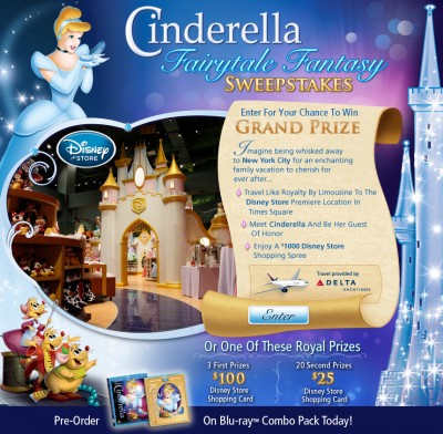 Cinderella Fairytale Fantasy Sweepstakes