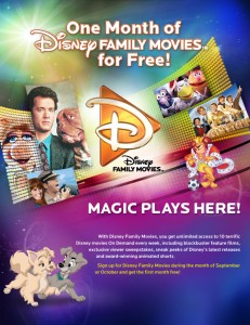 Disney Family Movies One Month Free Offer - Magic Plays Here