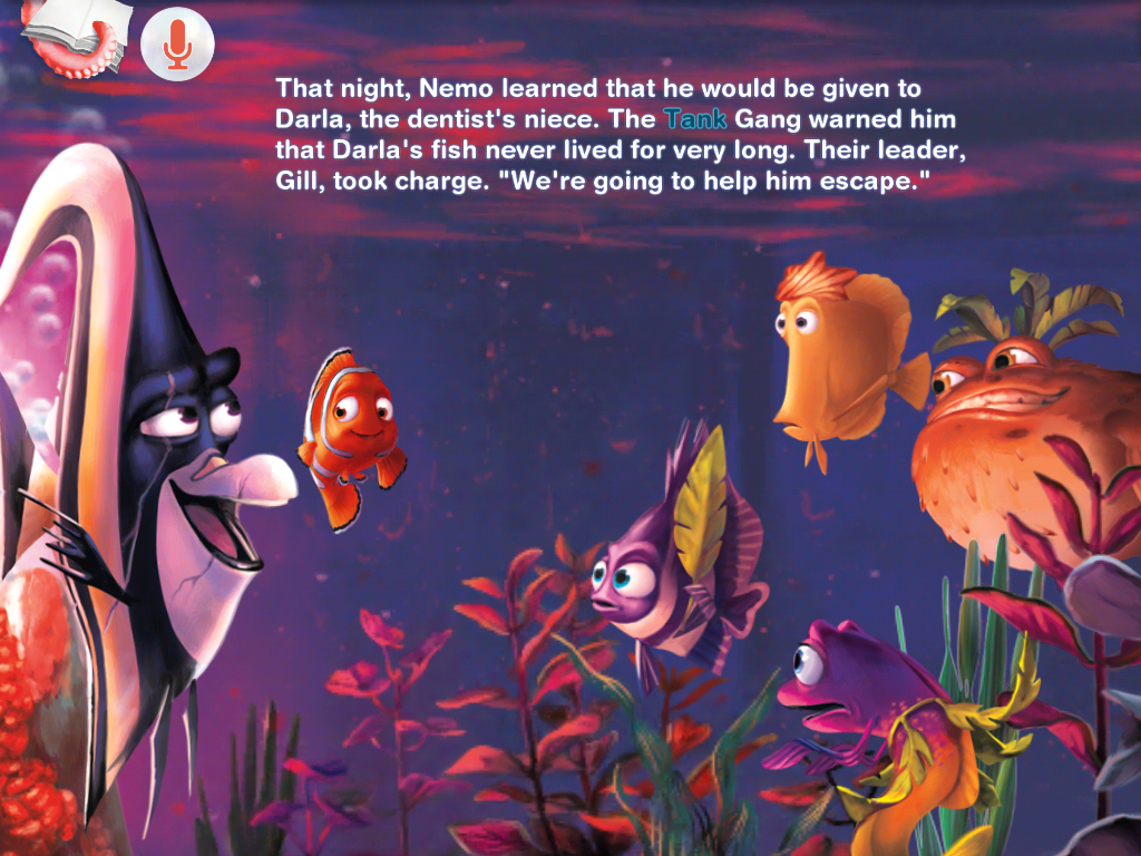 Finding Nemo Storybook app screenshot