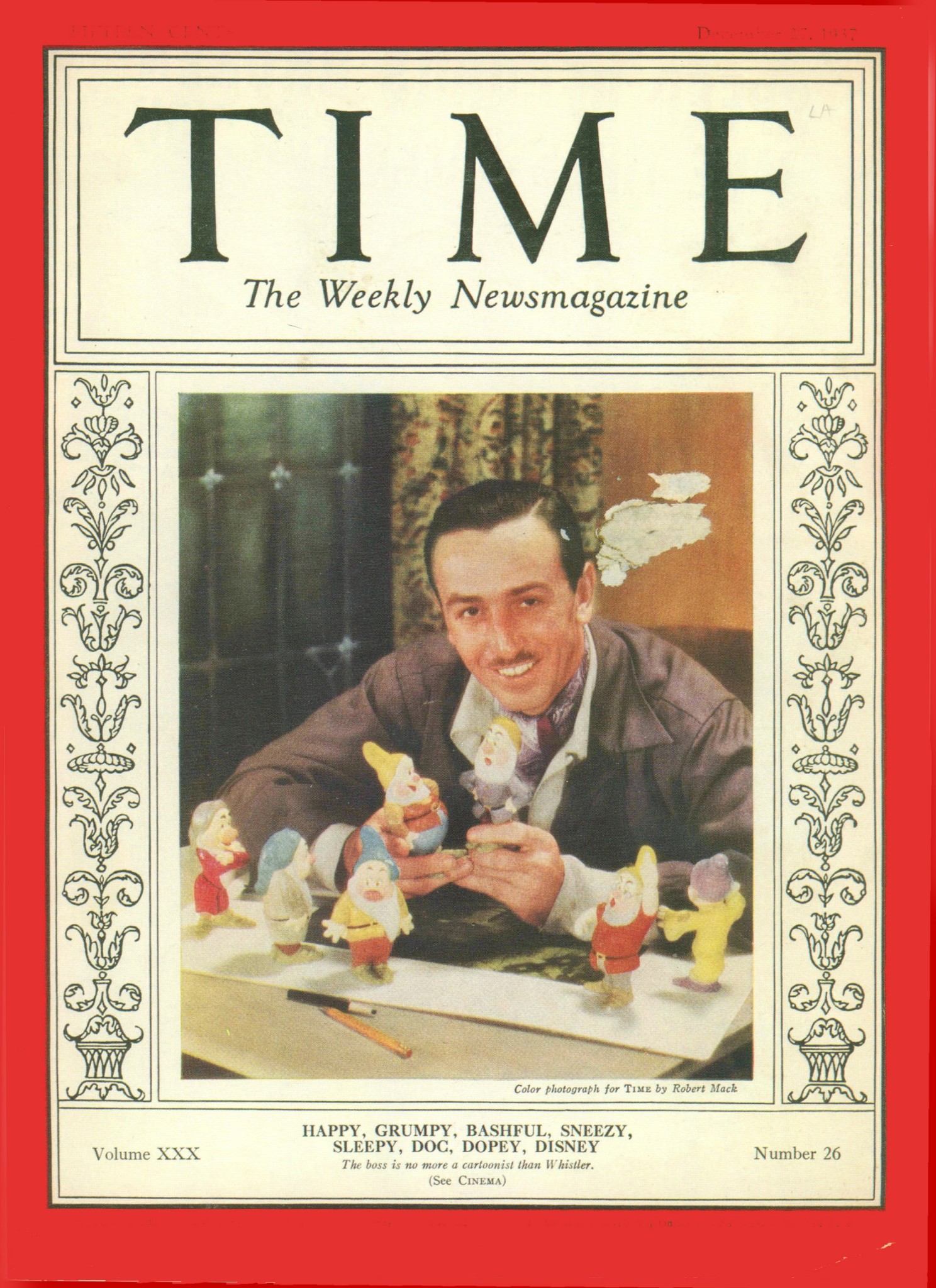 Walt Disney Snow White Time Magazine