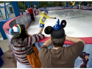 Ice Skating at Downtown Disney in Disneyland is Here!