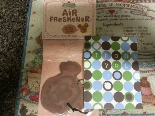 Aww my writer Jess sent me a treat from WDW. TY! Have u seen these? #disneyairfreshner