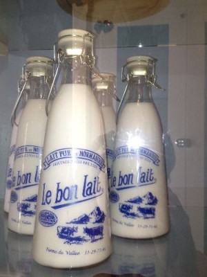 Milk Jars L’Artisan des Glaces Sorbet and Ice Cream Shop