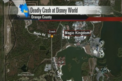 Crash at Disney on map