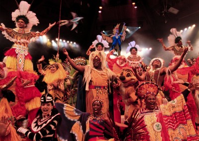Festival of the Lion King Cast on stage 