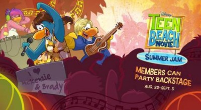 Teen Beach Movie and Club Penguin Summer Jam Poster