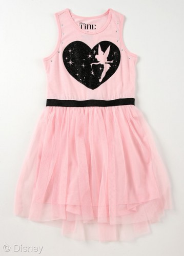 Tink Glitter Heart Tank Dress
