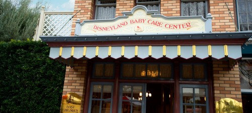 Baby Care Center at the end of Main Street in Disneyland