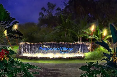 Disney Polynesian Village Sign