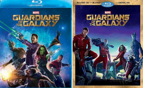 Guardians of the Galaxy Bluray DVD