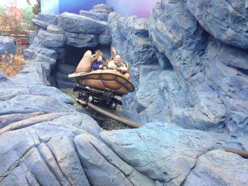 My husband and 10-year-old daughter ride Crush's Coaster backwards.