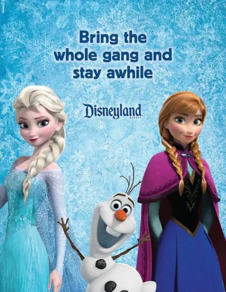 Elsa, Anna, Olaf Disneyland