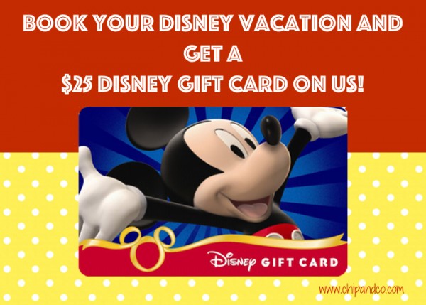 Book a Disney Trip and get a $25 gift card