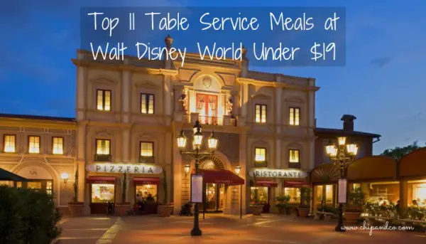 Top 11 Table Service Meals under $19
