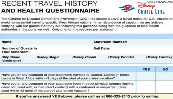 Health & Travel Questionnaire