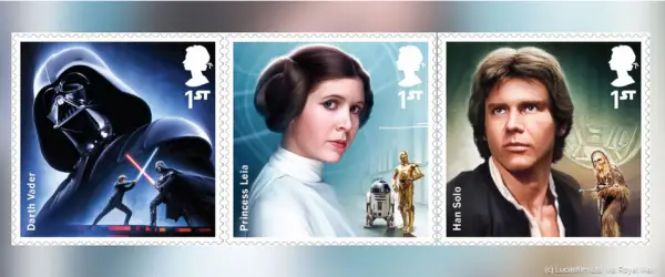 Star Wars postage stamps