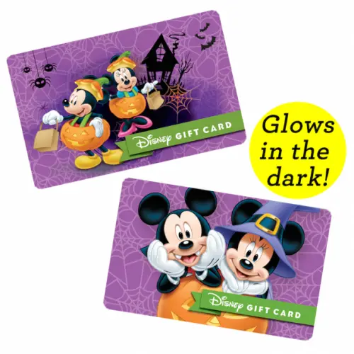 Disney Halloween gift cards