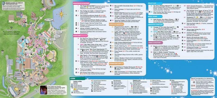 Hollywood Studios Guide Map